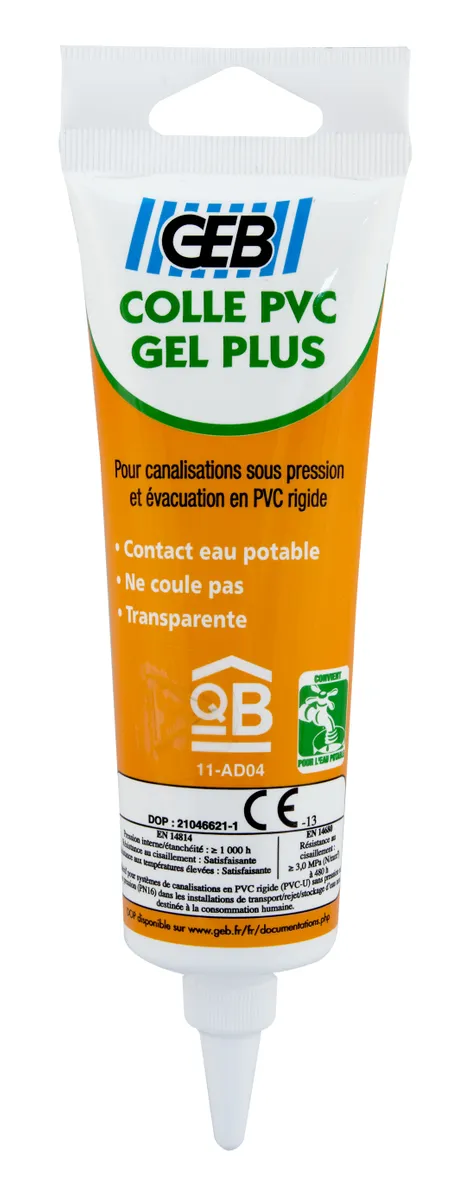 COLLE PVC GEL PLUS TUBE PEGBOARDABLE 125ml